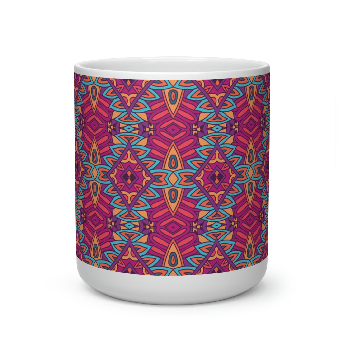 Mandala Heart Shape Mug