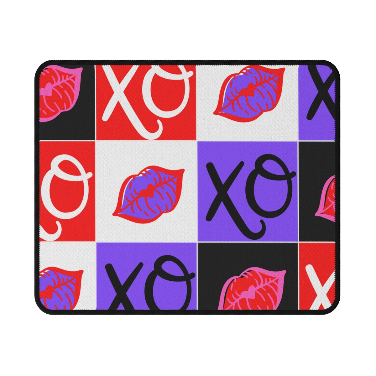 Hugs and Kisses Red Non-Slip Mouse Pads