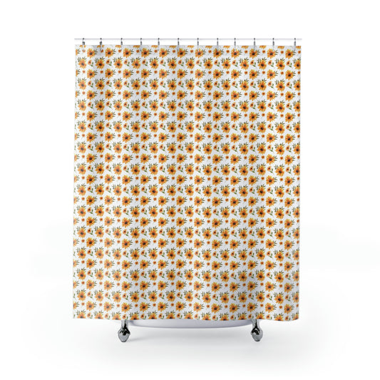 Yellow Daisy Shower Curtains