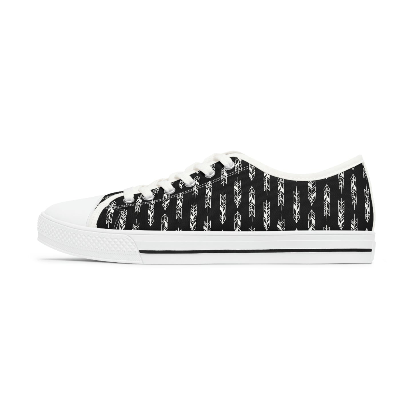 Black Women's Low Top Sneakers