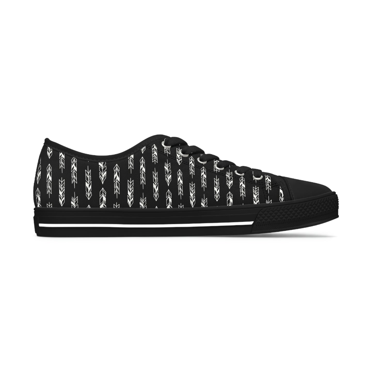 Black Women's Low Top Sneakers