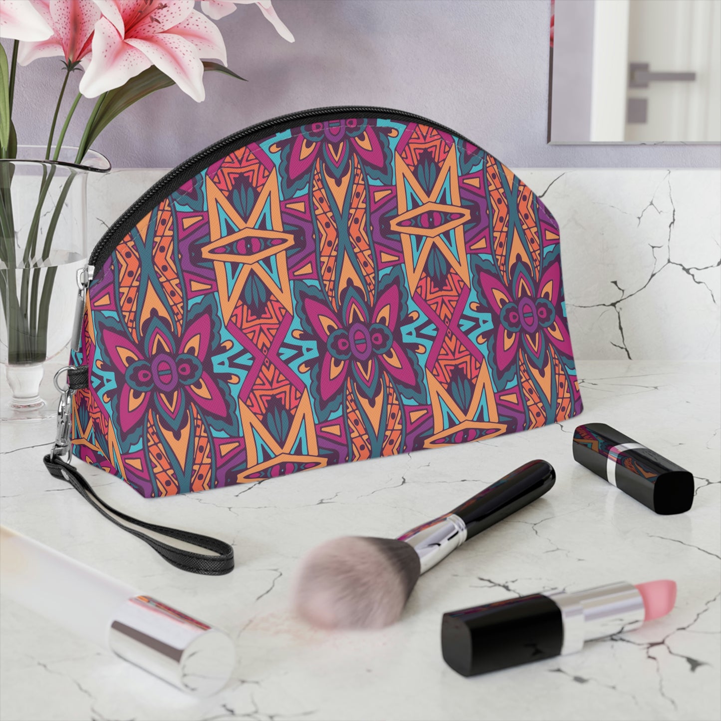 Multi Mandala Makeup Bag