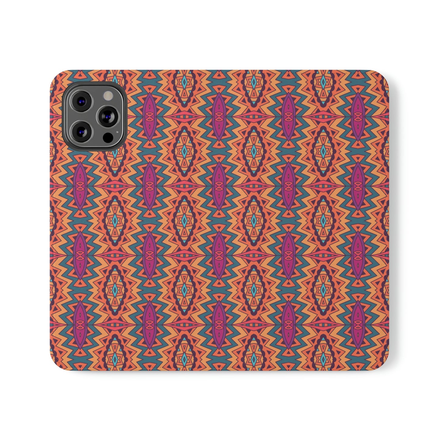 Orange Mandala Flip Cases