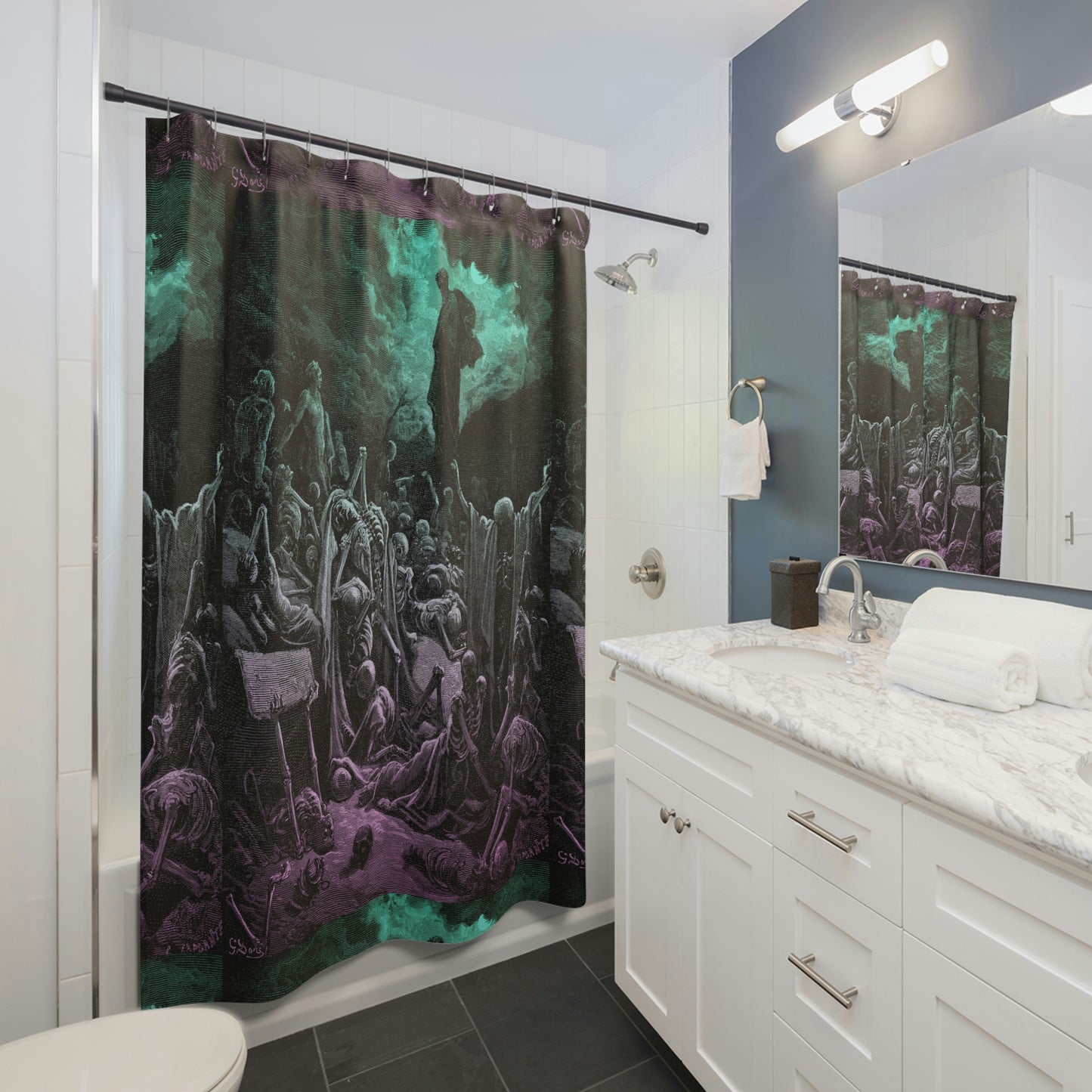 Dry Bones Shower Curtains