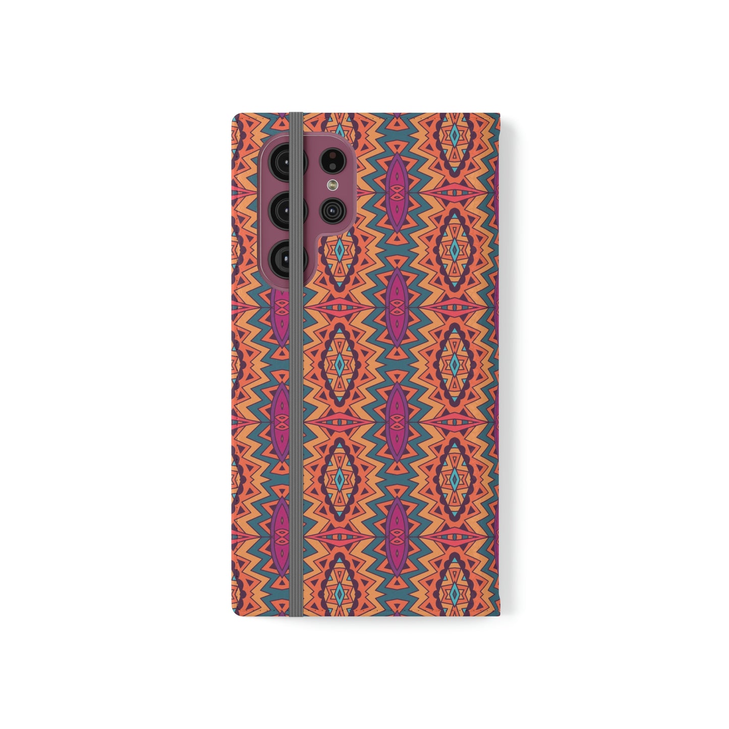 Orange Mandala Flip Cases