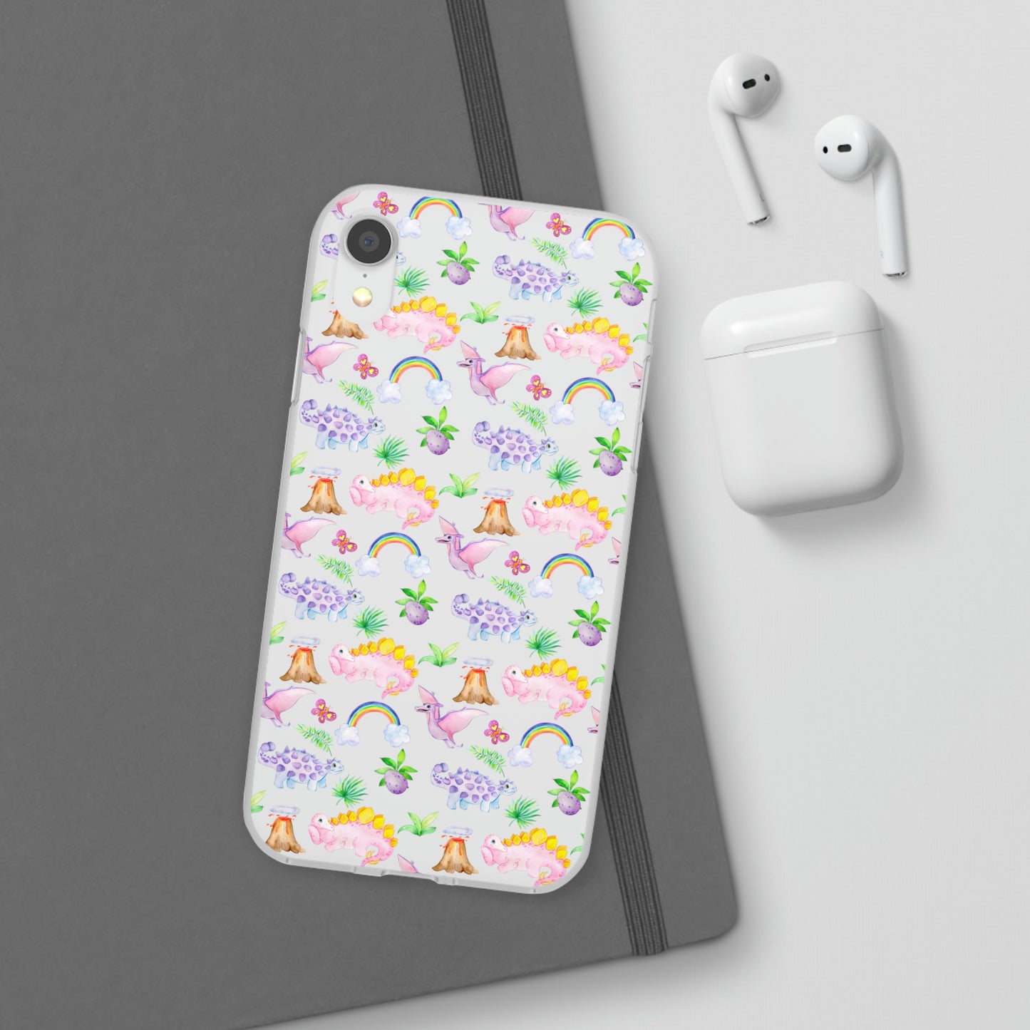 Pink Dinosaur Flexi Cases