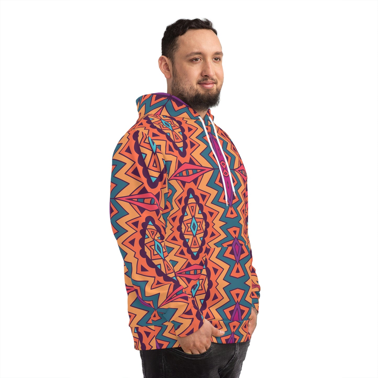 Mandala Orange Fashion Hoodie