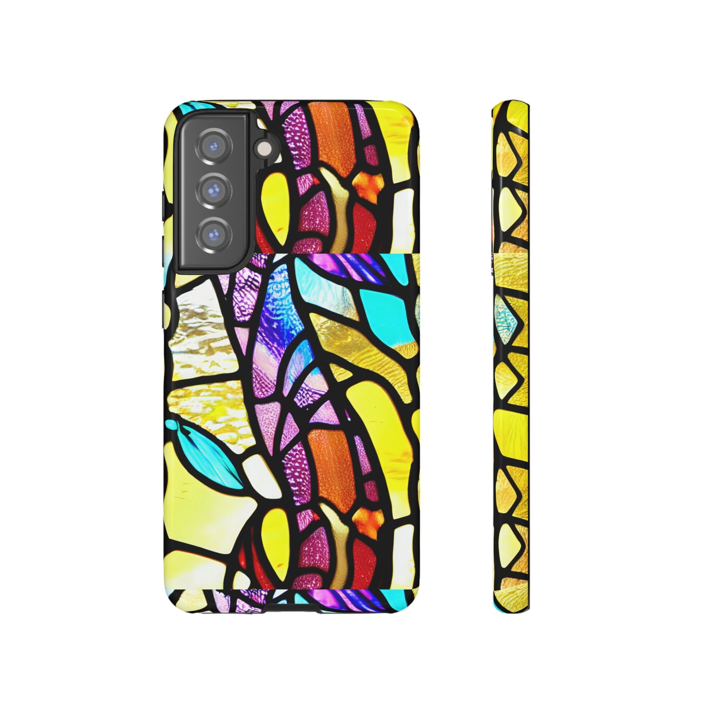 Mosaic Yellow Tough Cases