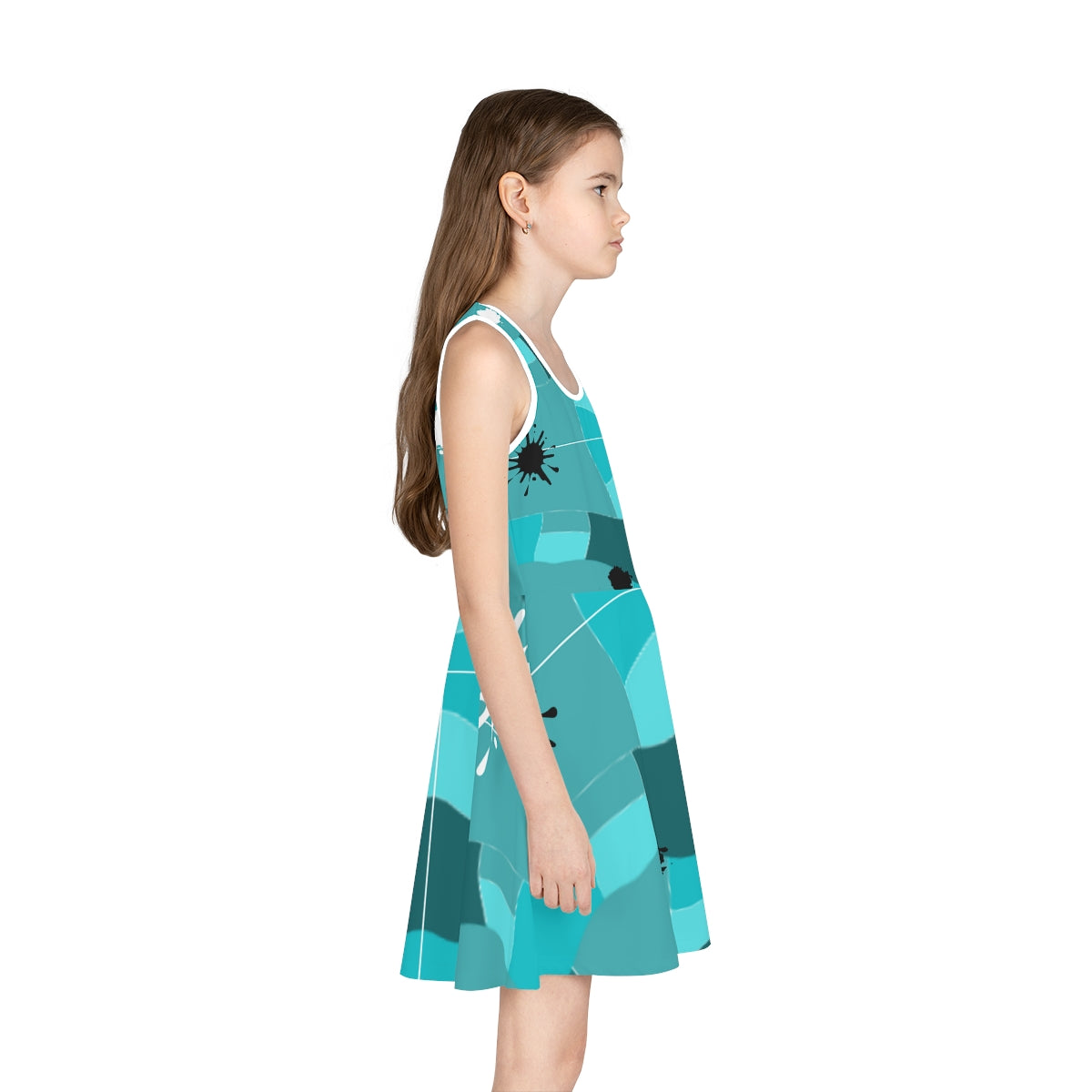 Blue Girls' Sleeveless Sundress