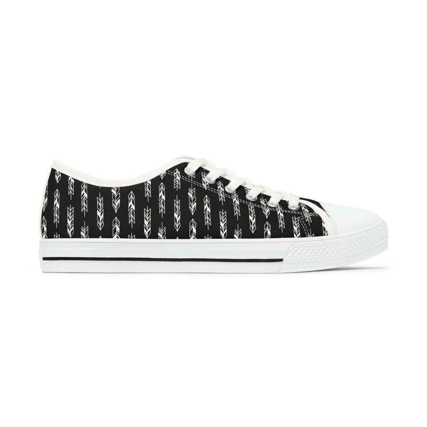 Black Women's Low Top Sneakers