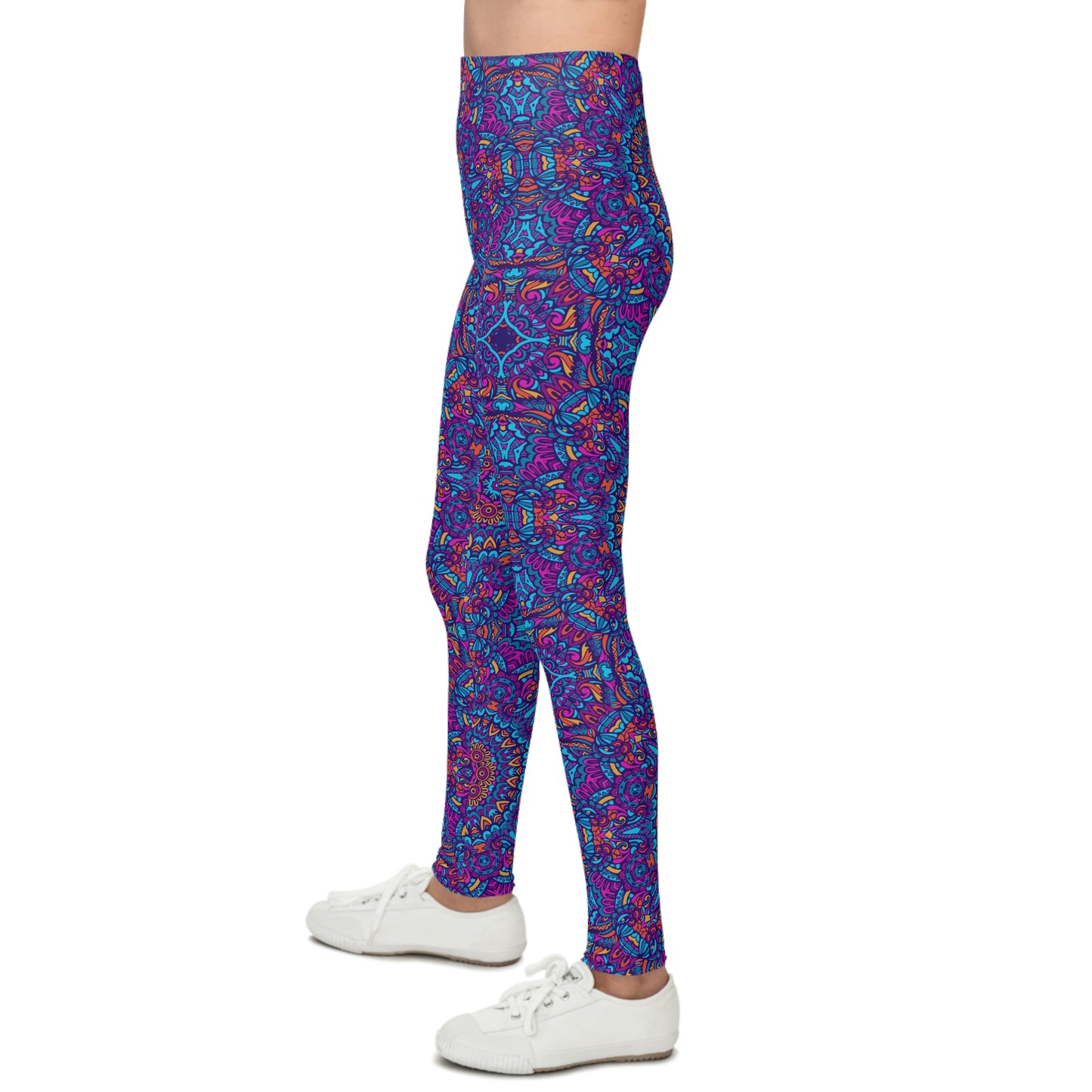 Mandala Blue Youth Leggings