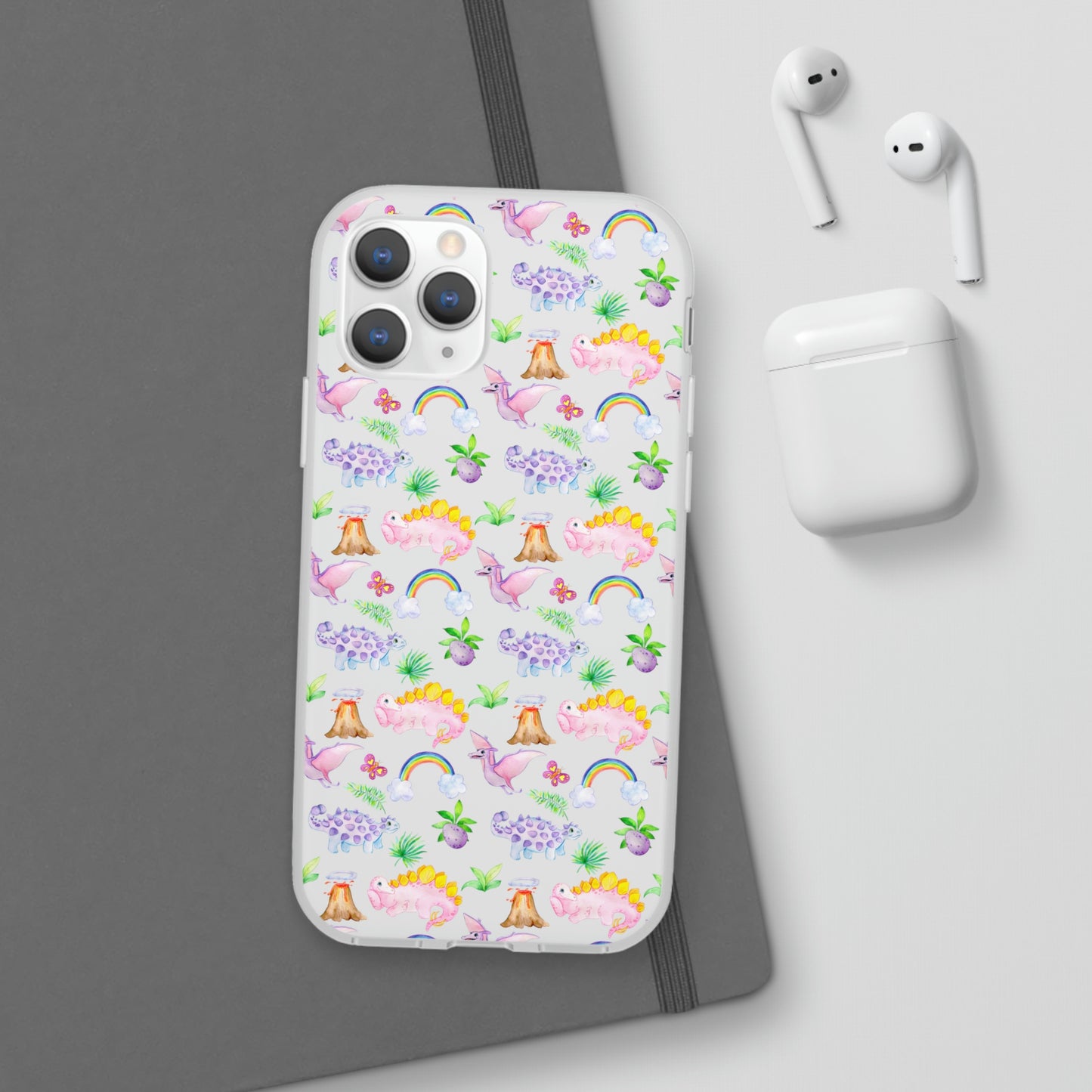 Pink Dinosaur Flexi Cases