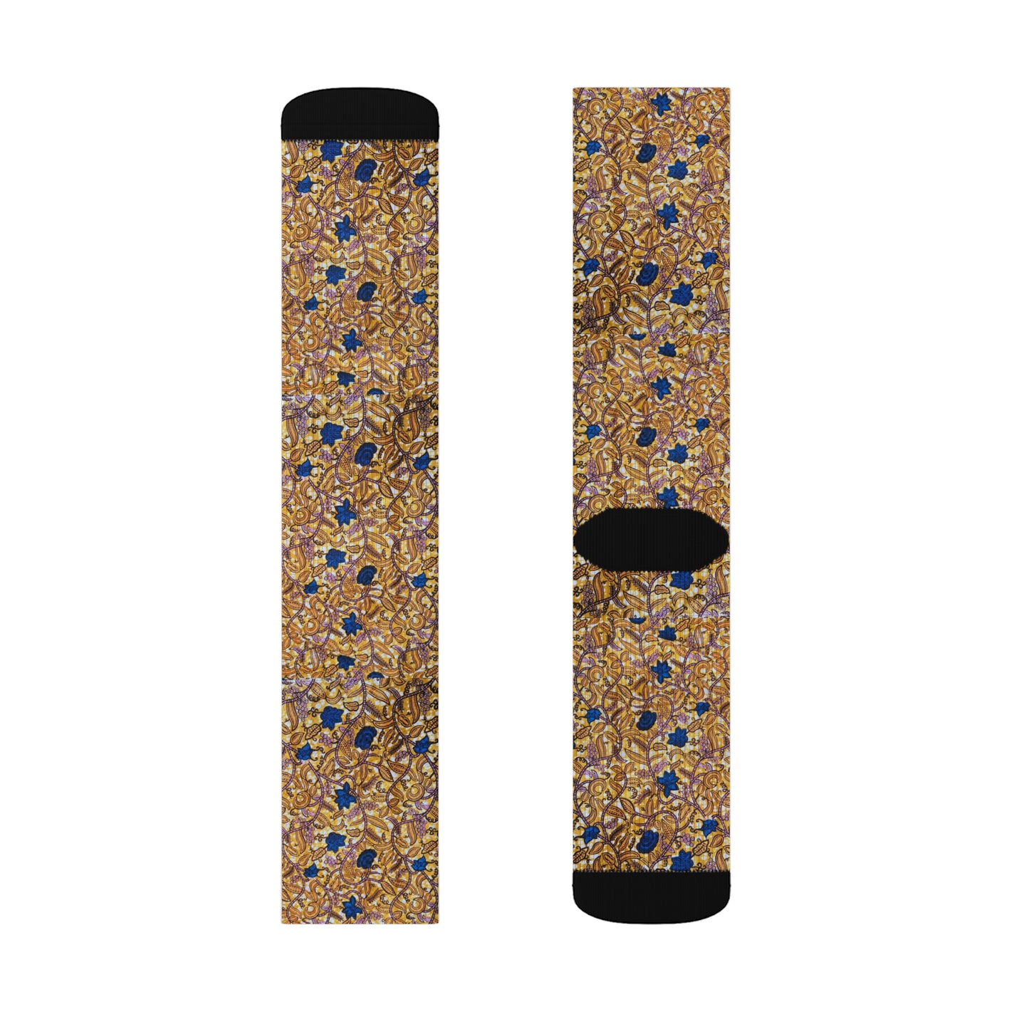 Yellow Flower Sublimation Socks