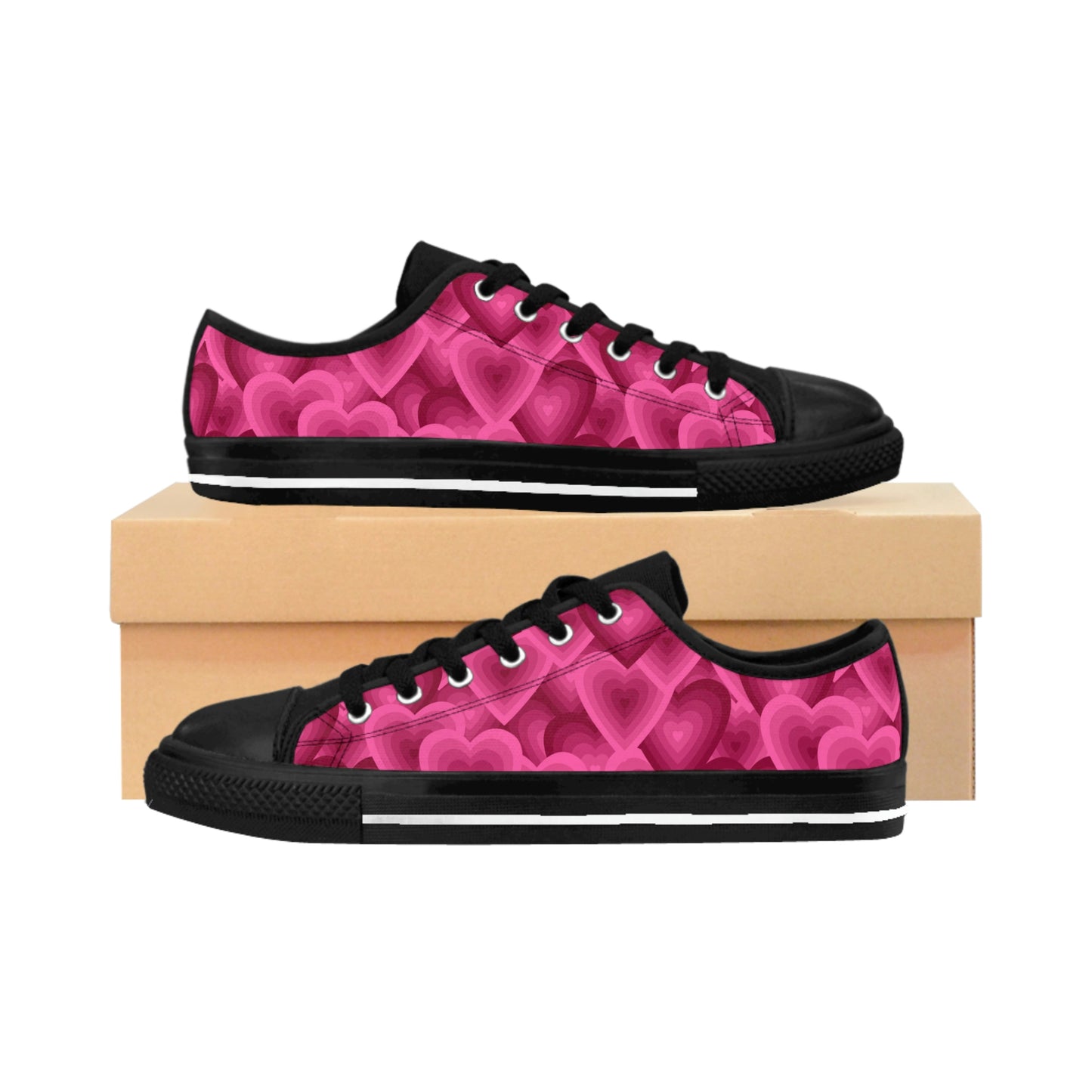 Valentine Red Heart Women's Sneakers