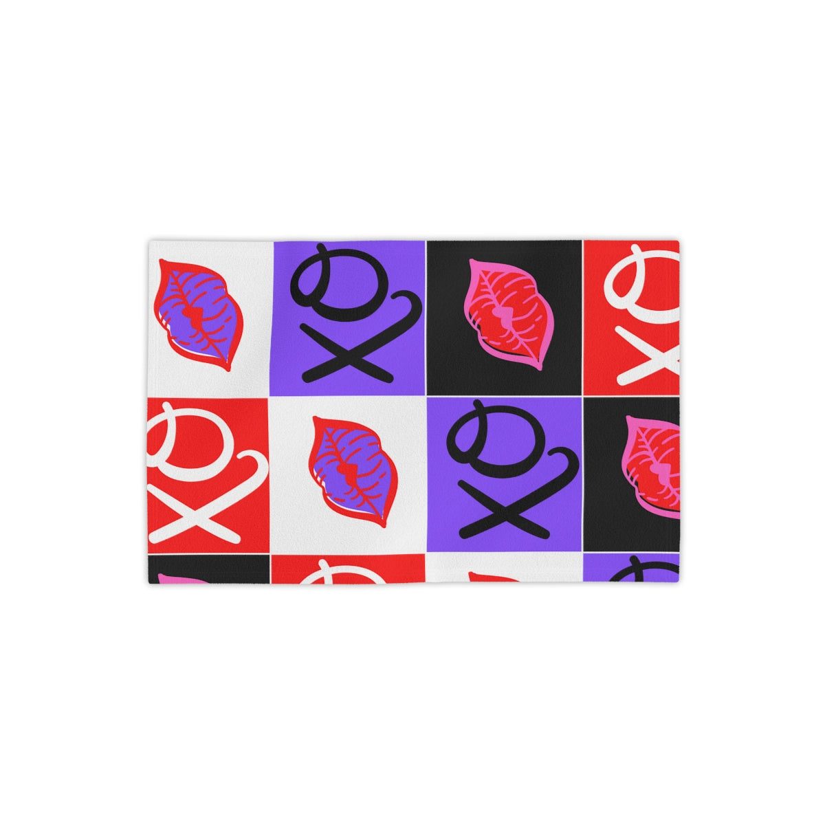 Hugs and Kisses Red Beach Towels