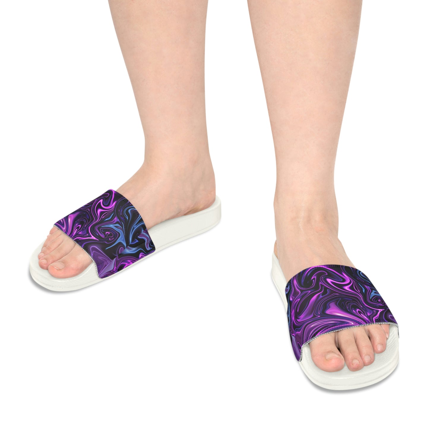 Marble Purple Women's Slide Sandals