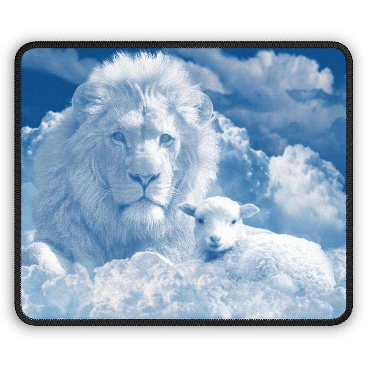 Lion Blue Gaming Mouse Pad