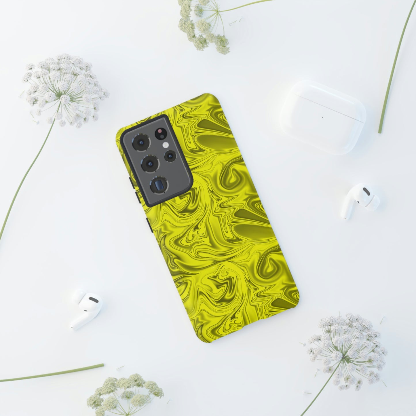 Marble Yellow Tough Cases