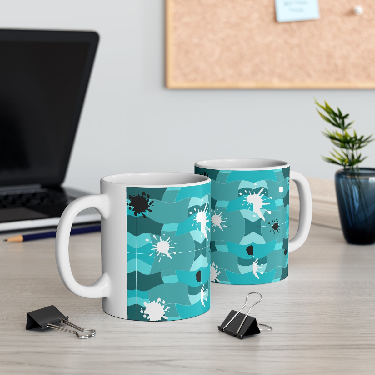 Blue Ceramic Mug 11oz