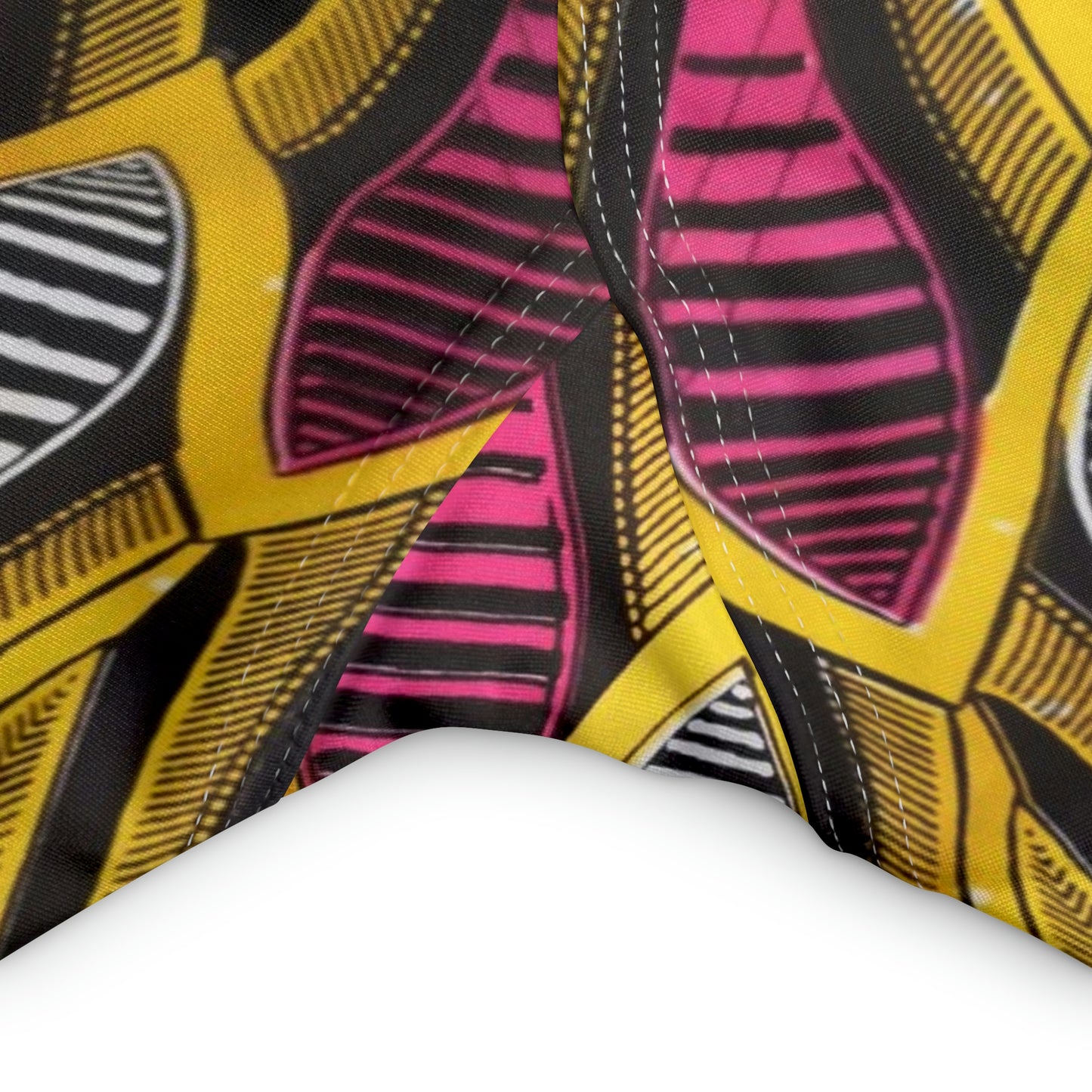 Yellow African Yoga Capri Leggings