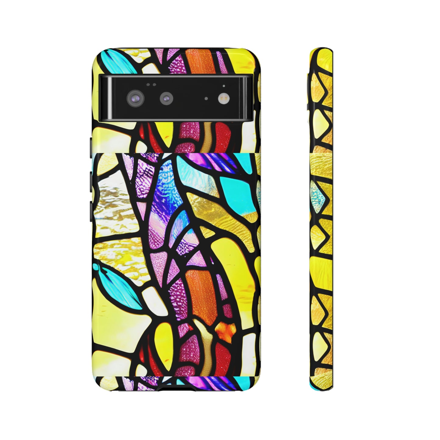 Mosaic Yellow Tough Cases