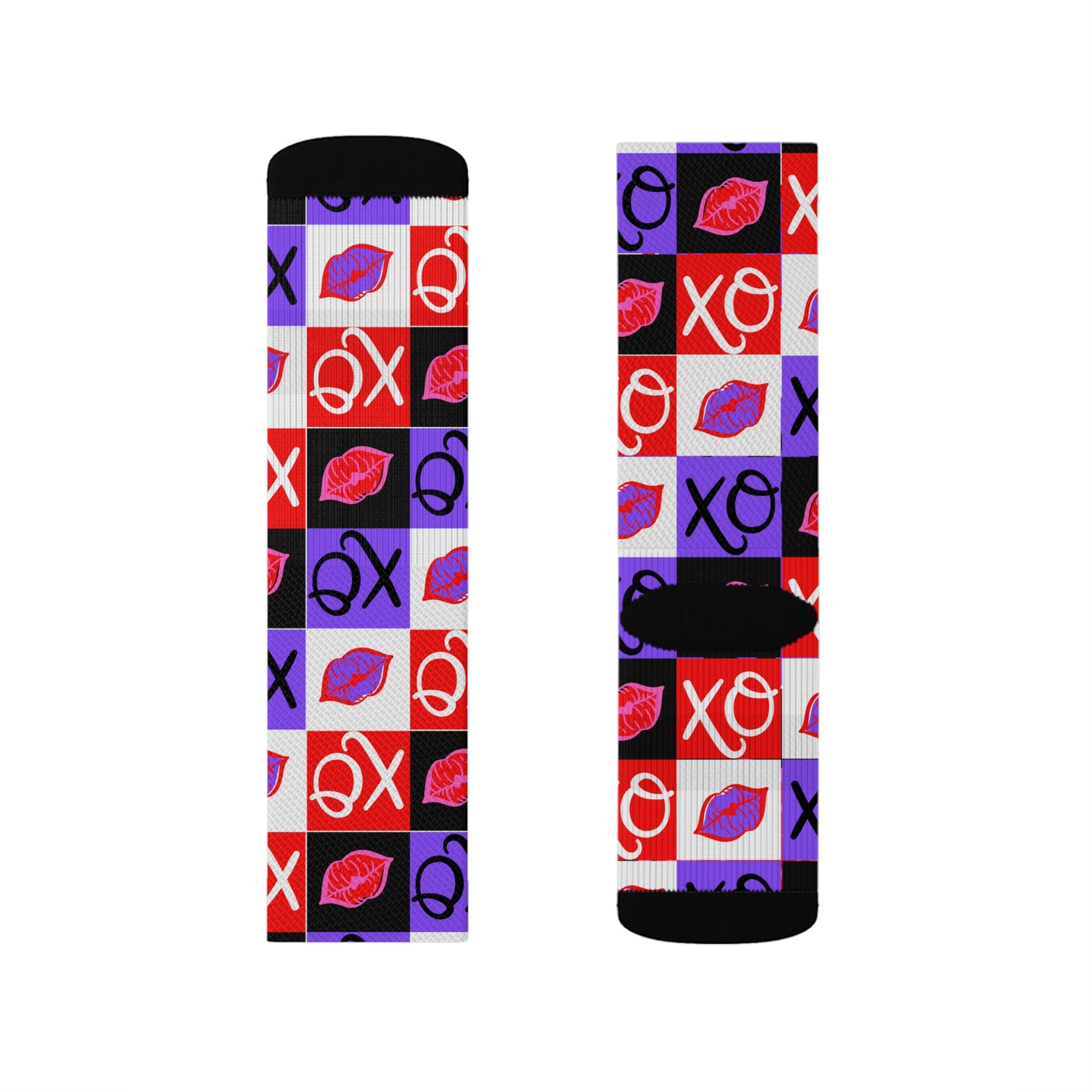 Hugs and Kisses Sublimation Socks