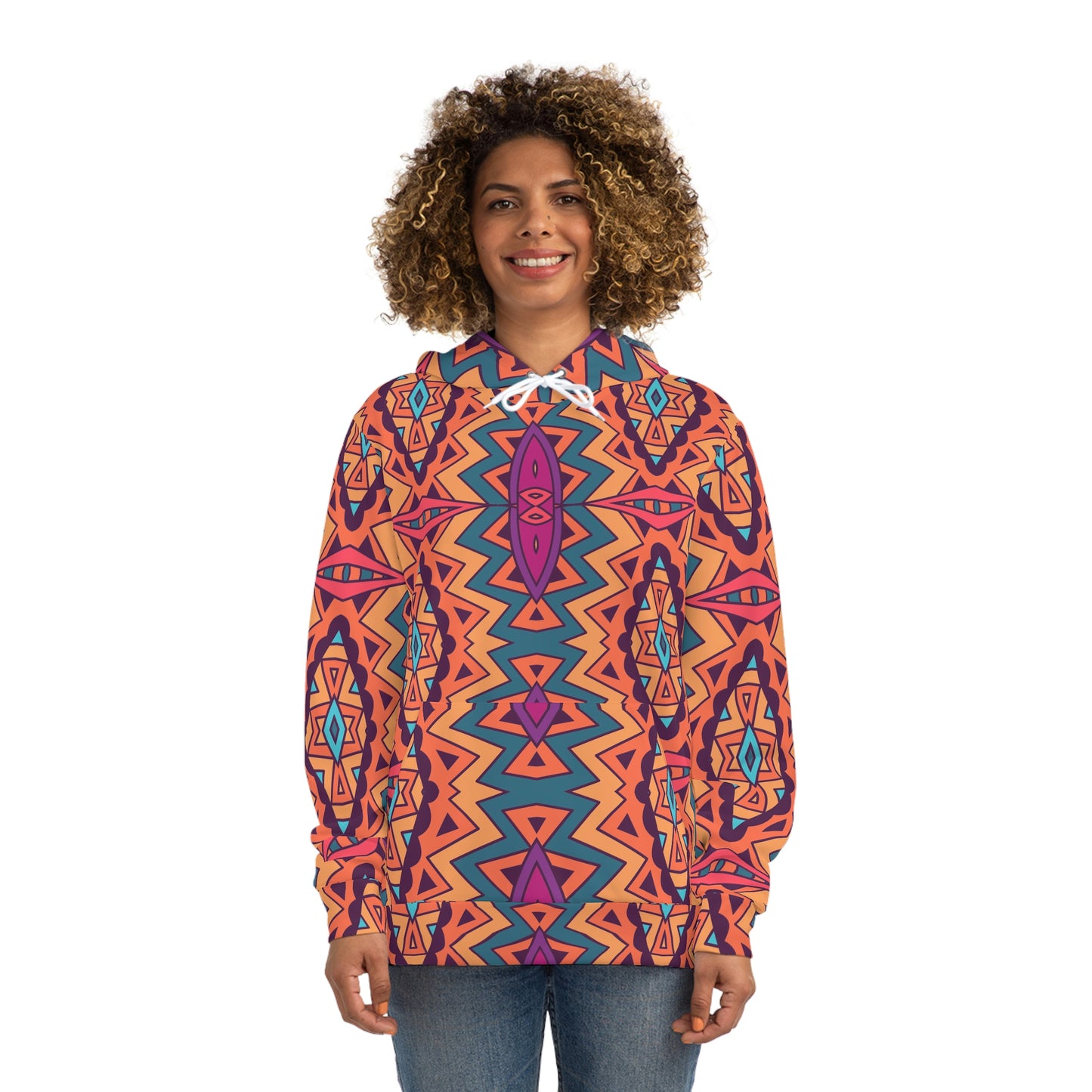 Mandala Orange Fashion Hoodie