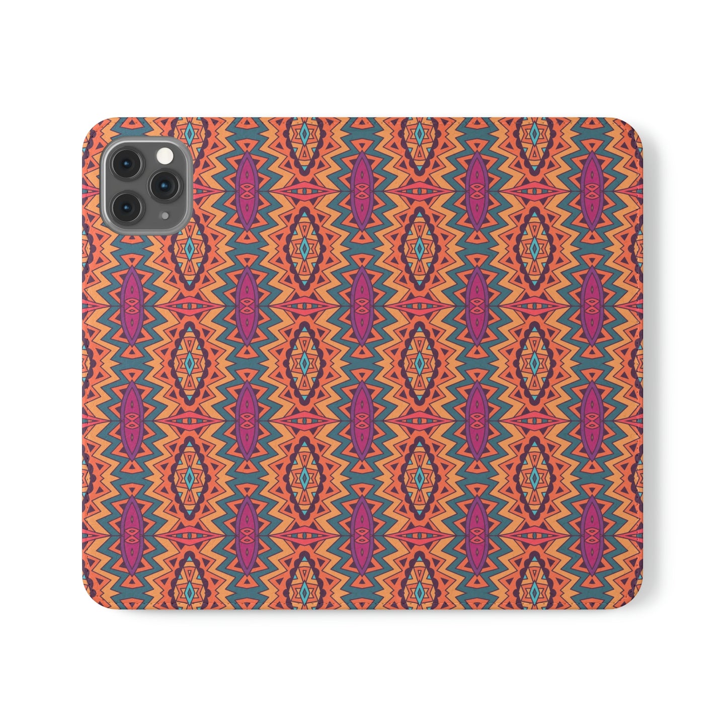 Orange Mandala Flip Cases