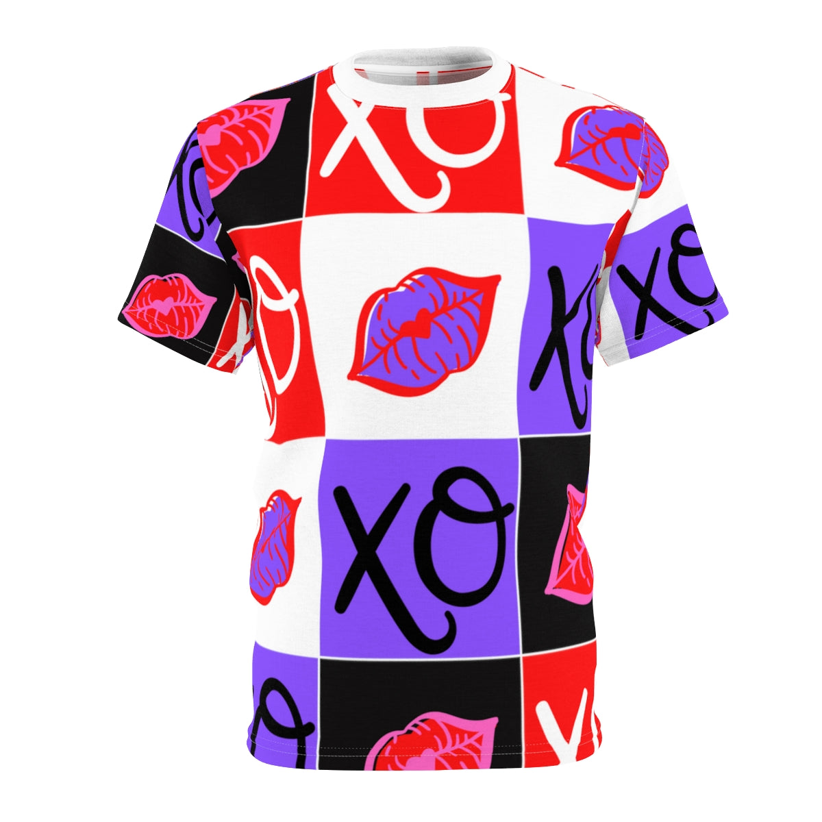 Hugs and kisses Red Unisex Cut & Sew Tee