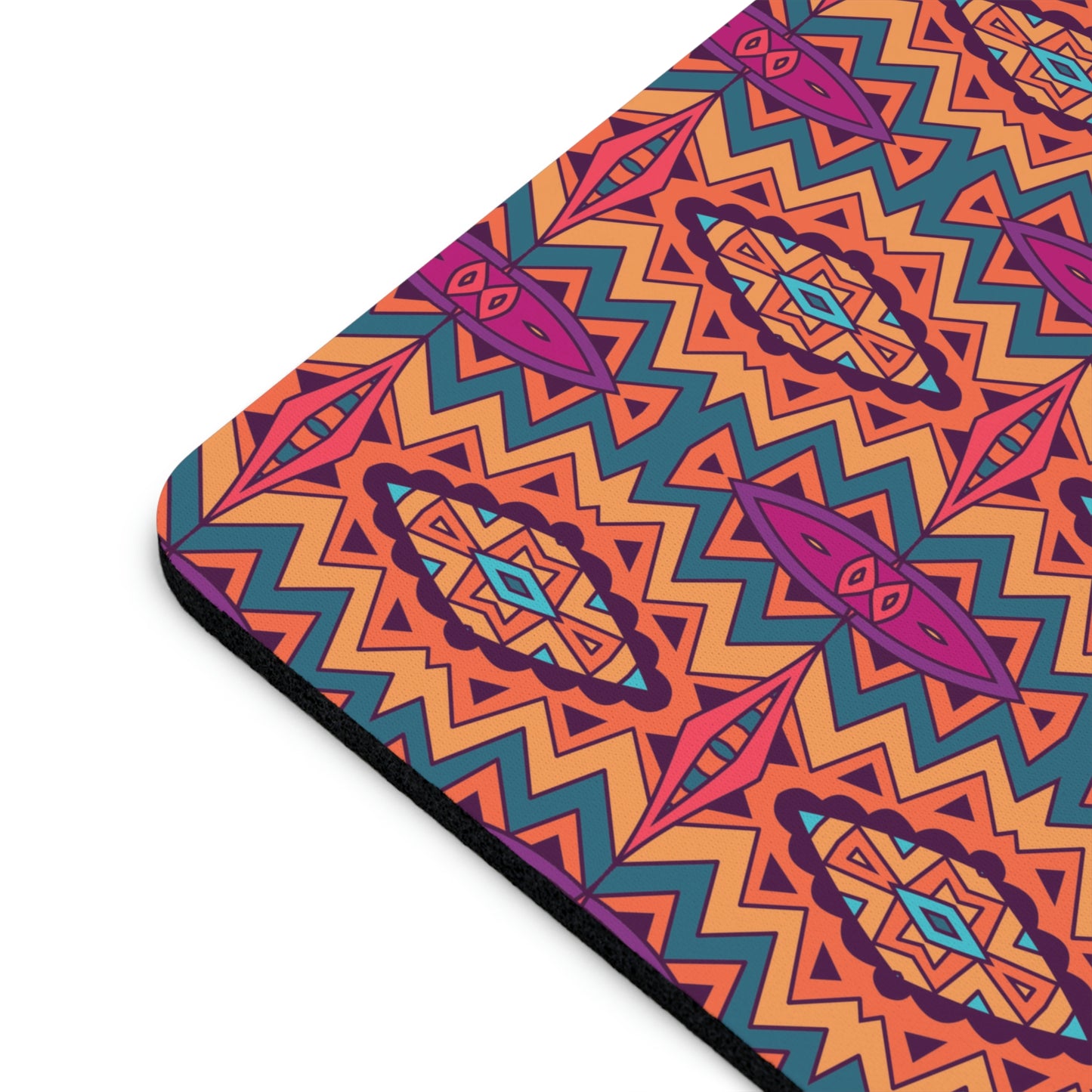 Orange Mandala Mouse Pad