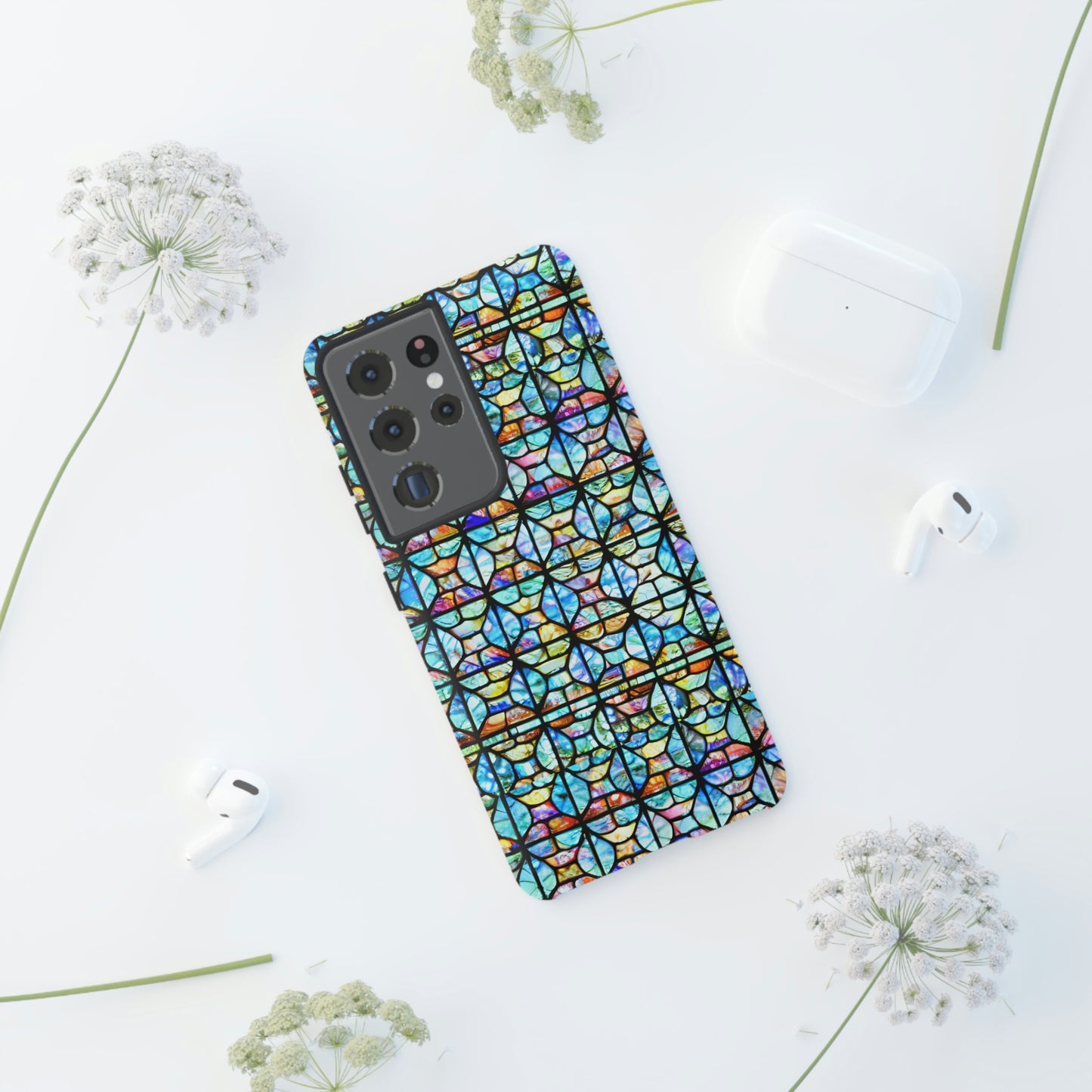 Mosaic Light Blue Tough Cases