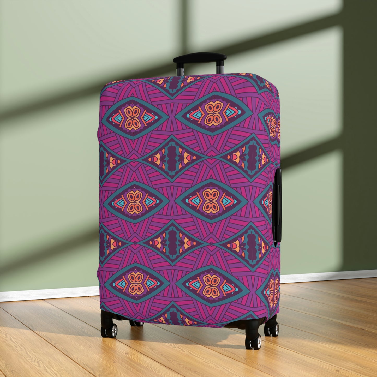 Purple Mandala Luggage Cover