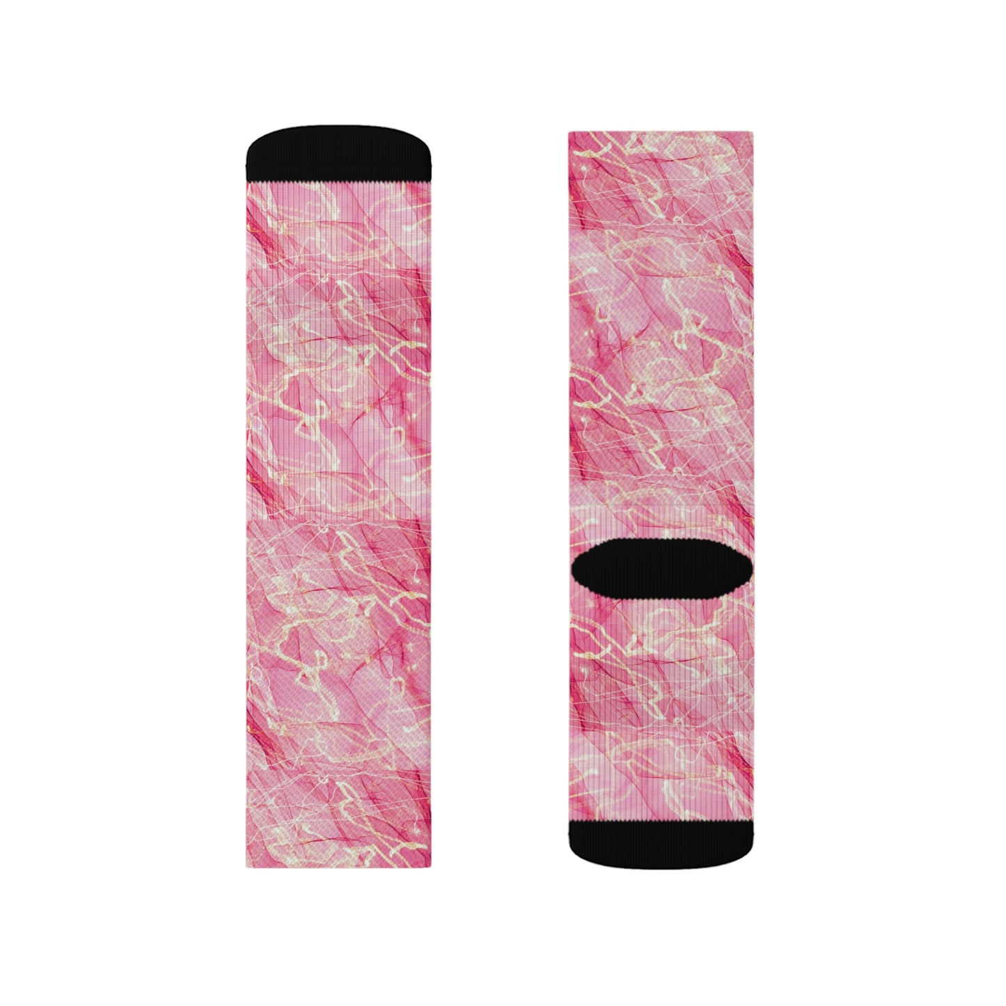 Pink Sublimation Socks