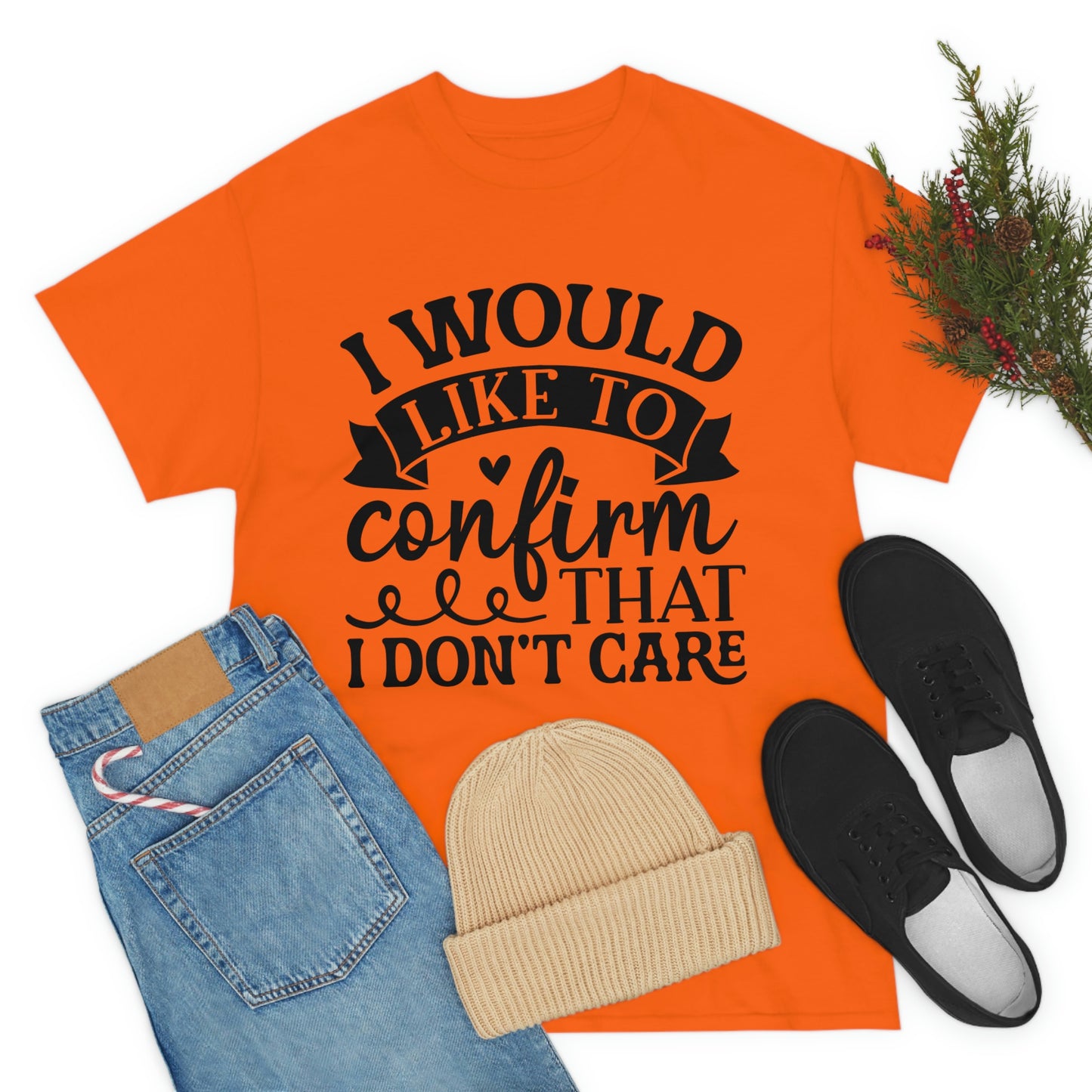 No Care Unisex Heavy Cotton Tee