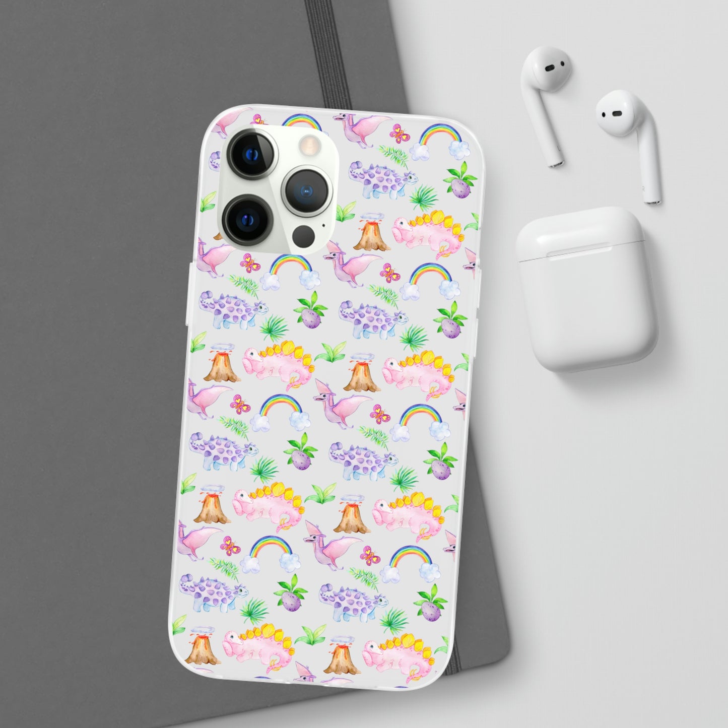 Pink Dinosaur Flexi Cases