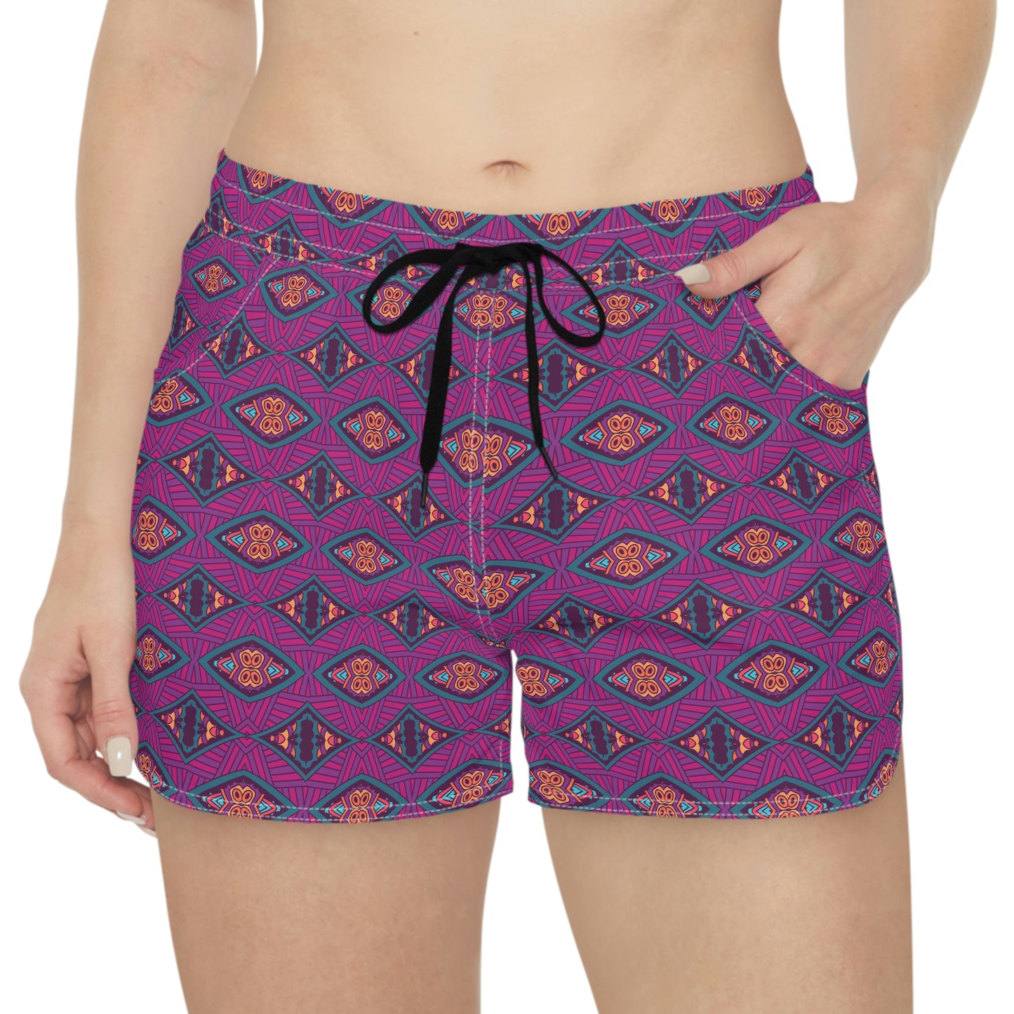 Mandala Purple Women's Casual Shorts