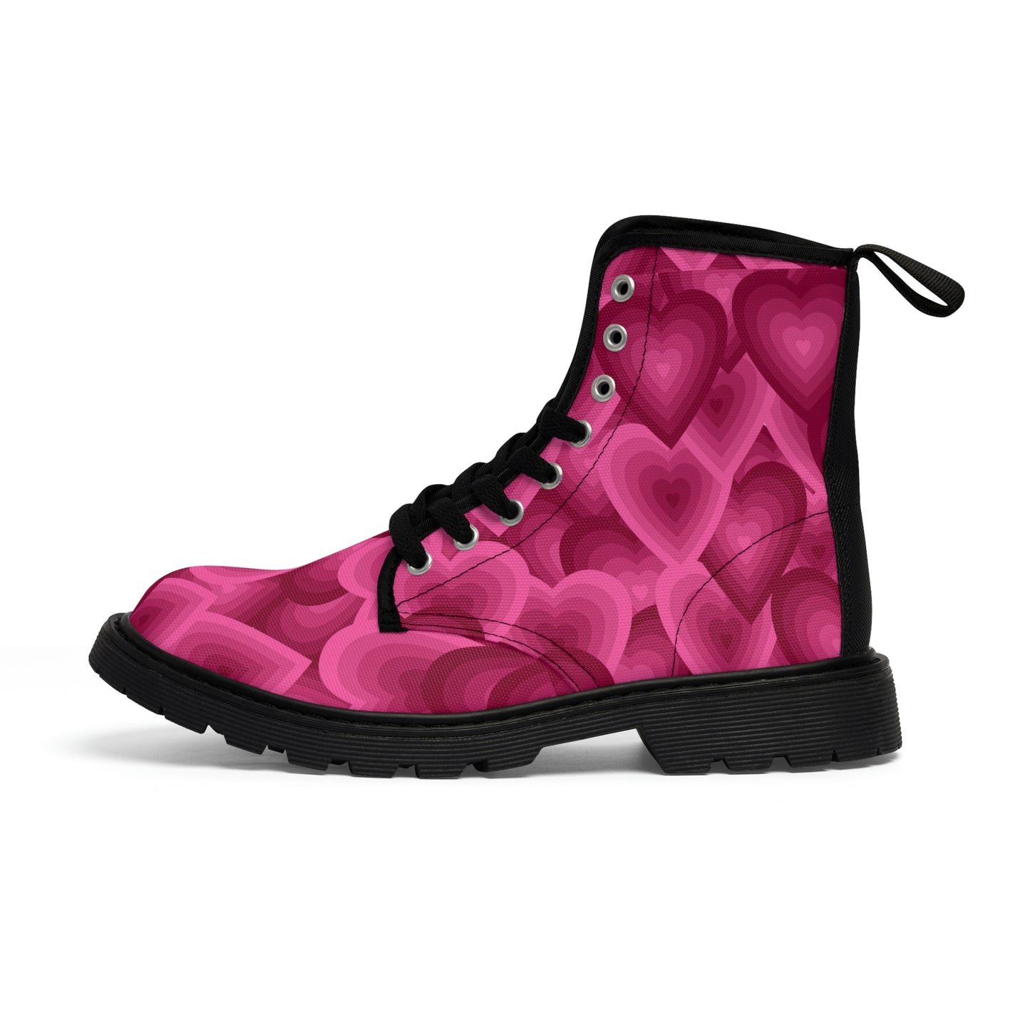 Valentine Heart Women's Canvas Boots