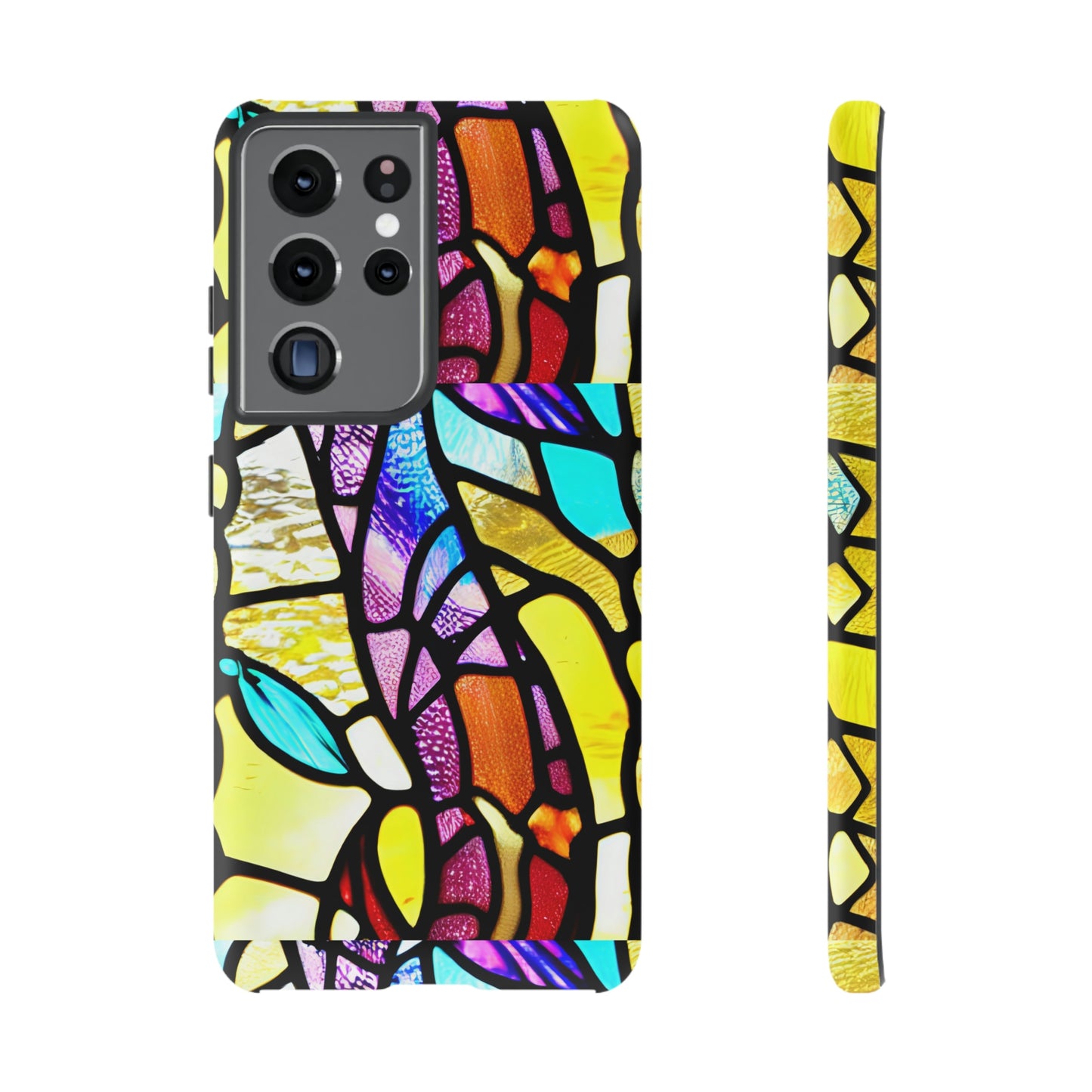 Mosaic Yellow Tough Cases