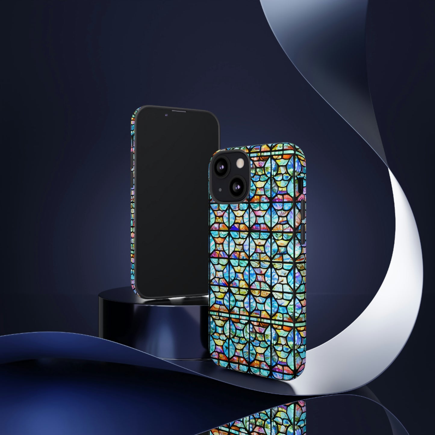 Mosaic Light Blue Tough Cases