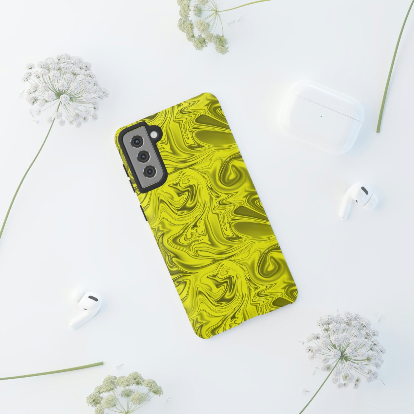 Marble Yellow Tough Cases