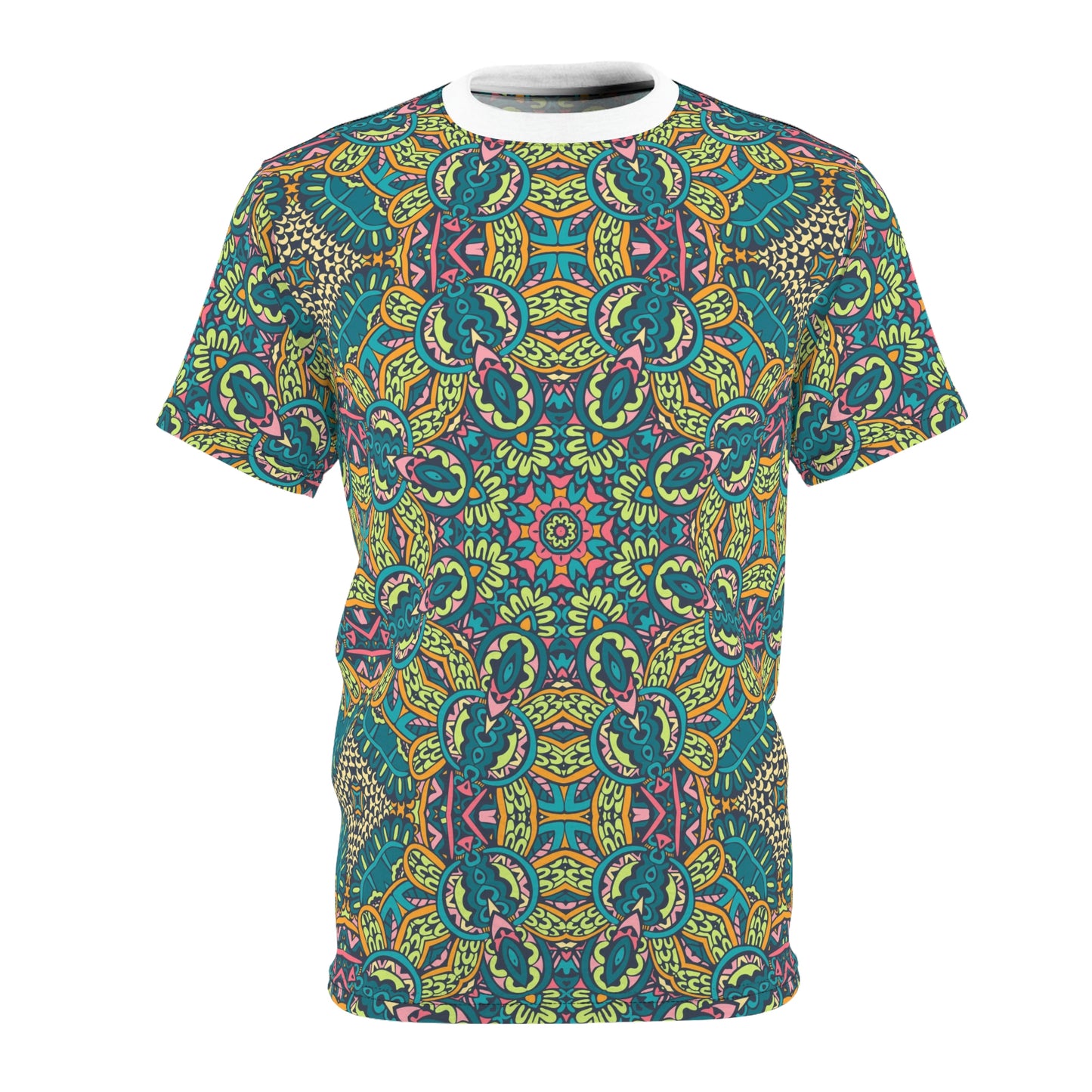 Mandala Green Unisex Cut & Sew Tee