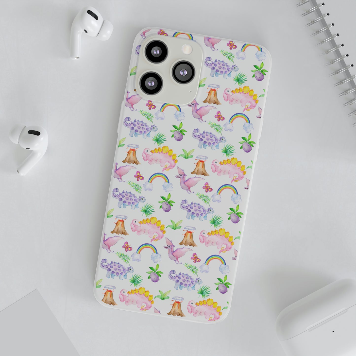 Pink Dinosaur Flexi Cases