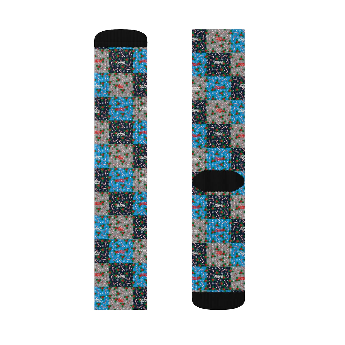 Sublimation Socks xmas blue