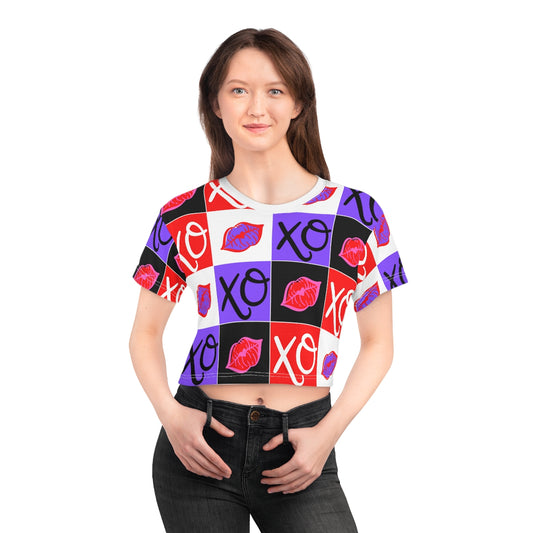 Hugs and Kisses Crop Tee