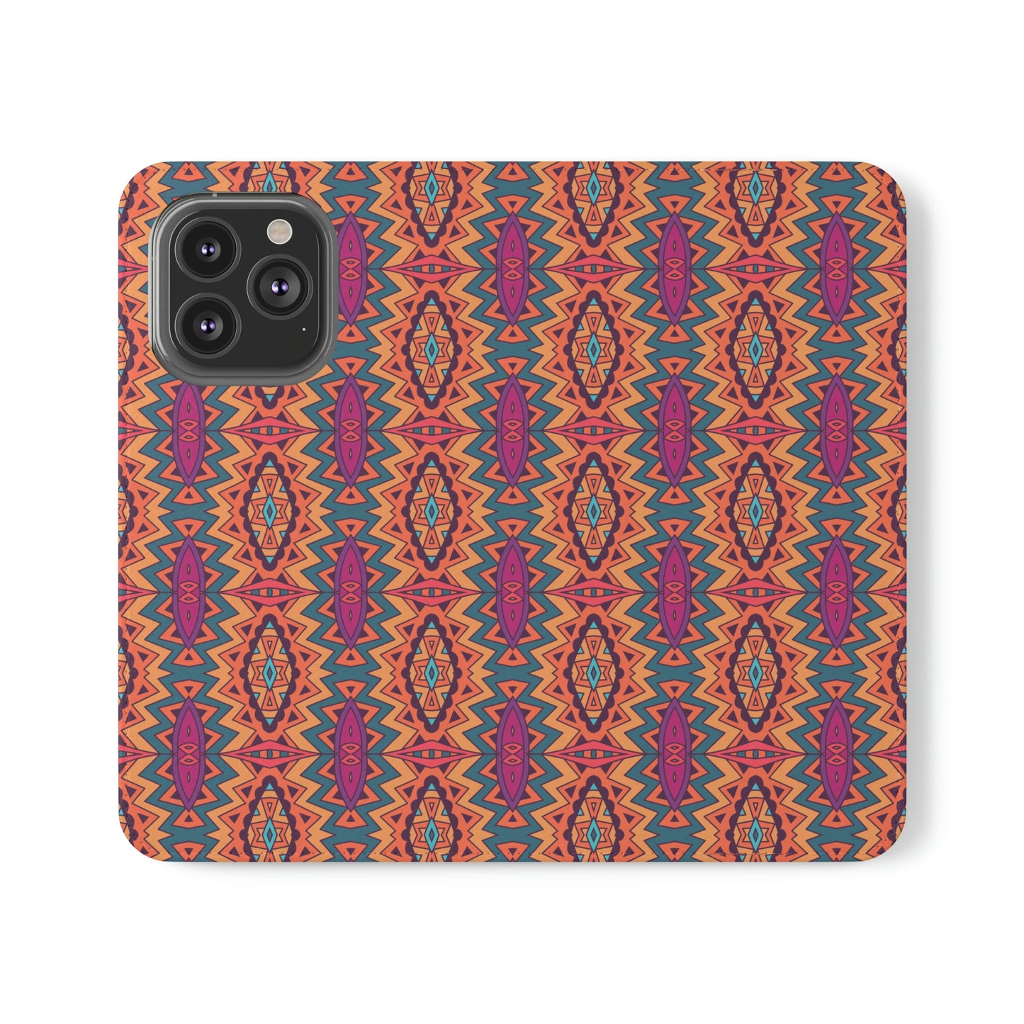 Orange Mandala Flip Cases