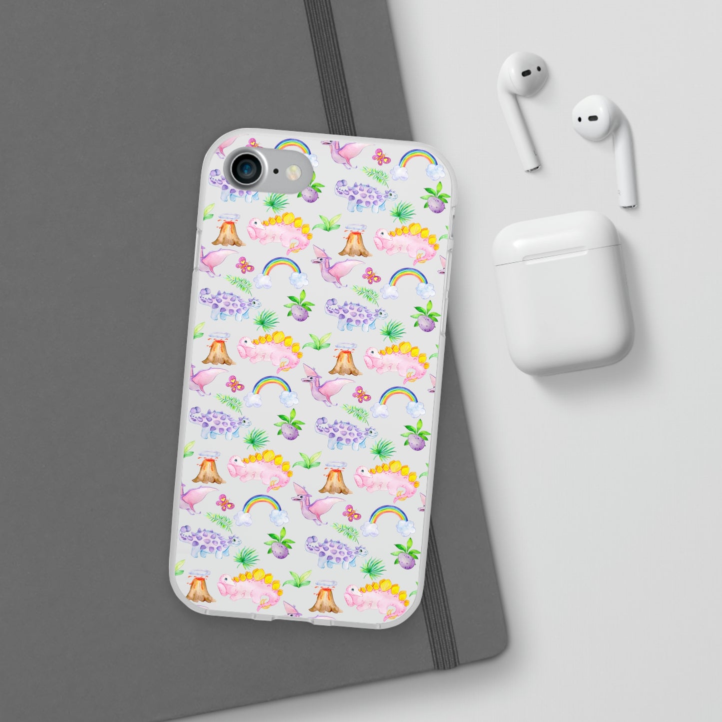 Pink Dinosaur Flexi Cases