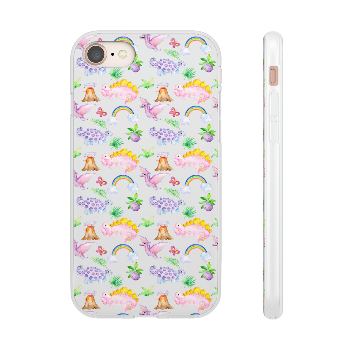 Pink Dinosaur Flexi Cases