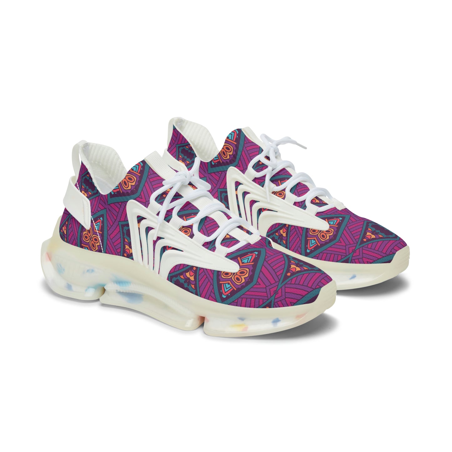 Mandala Purple Women's Mesh Sneakers