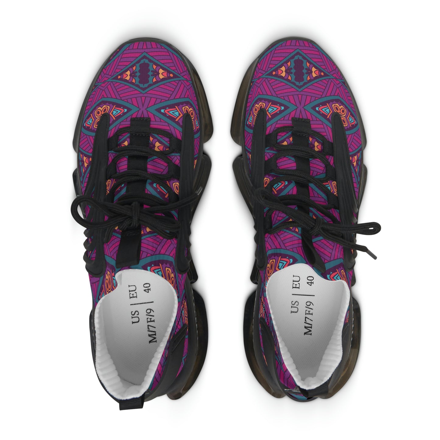 Mandala Purple Women's Mesh Sneakers