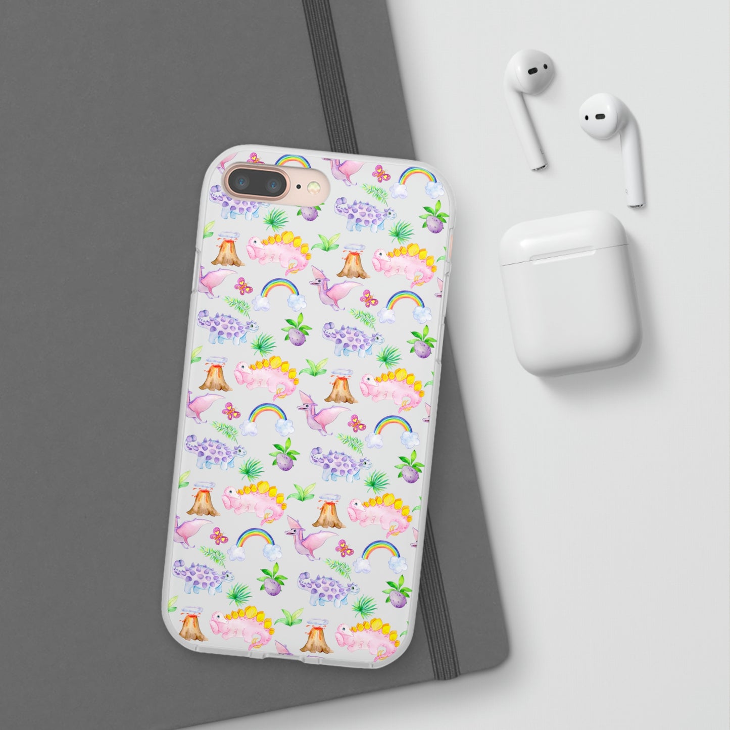 Pink Dinosaur Flexi Cases